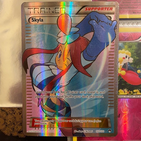 2016 Skyla Trainer 122/122 HOLO Pokemon Card - Picture 1 of 2
